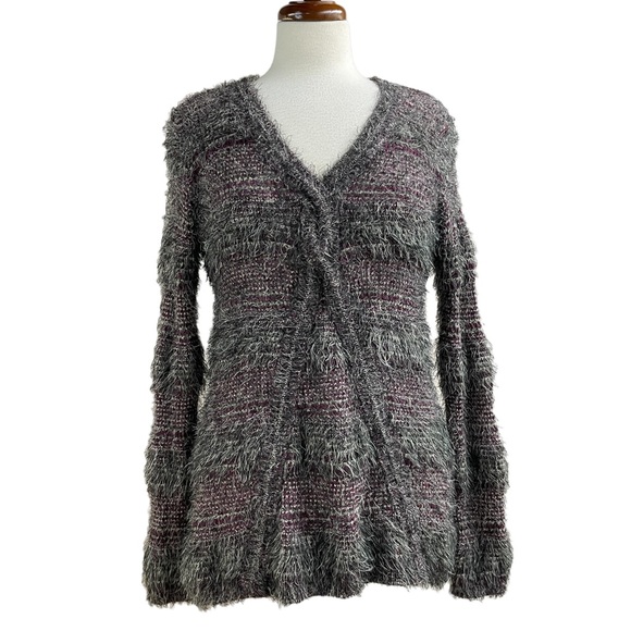 Miraclebody by Miraclesuit Fuzzy V-neck sweater large - Picture 1 of 11